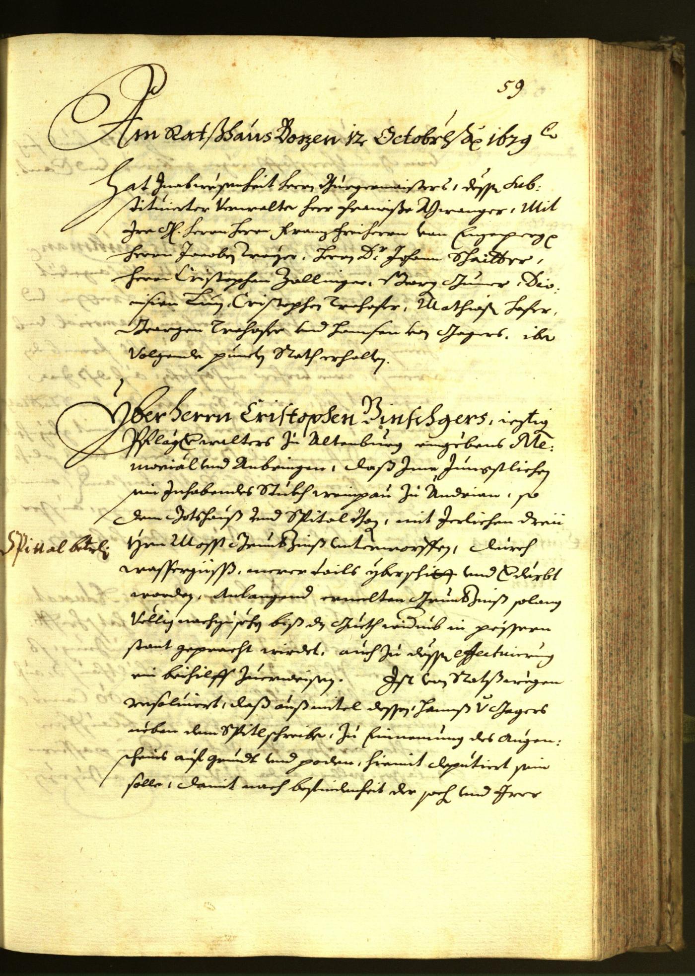 Civic Archives of Bozen-Bolzano - BOhisto Minutes of the council 1679 