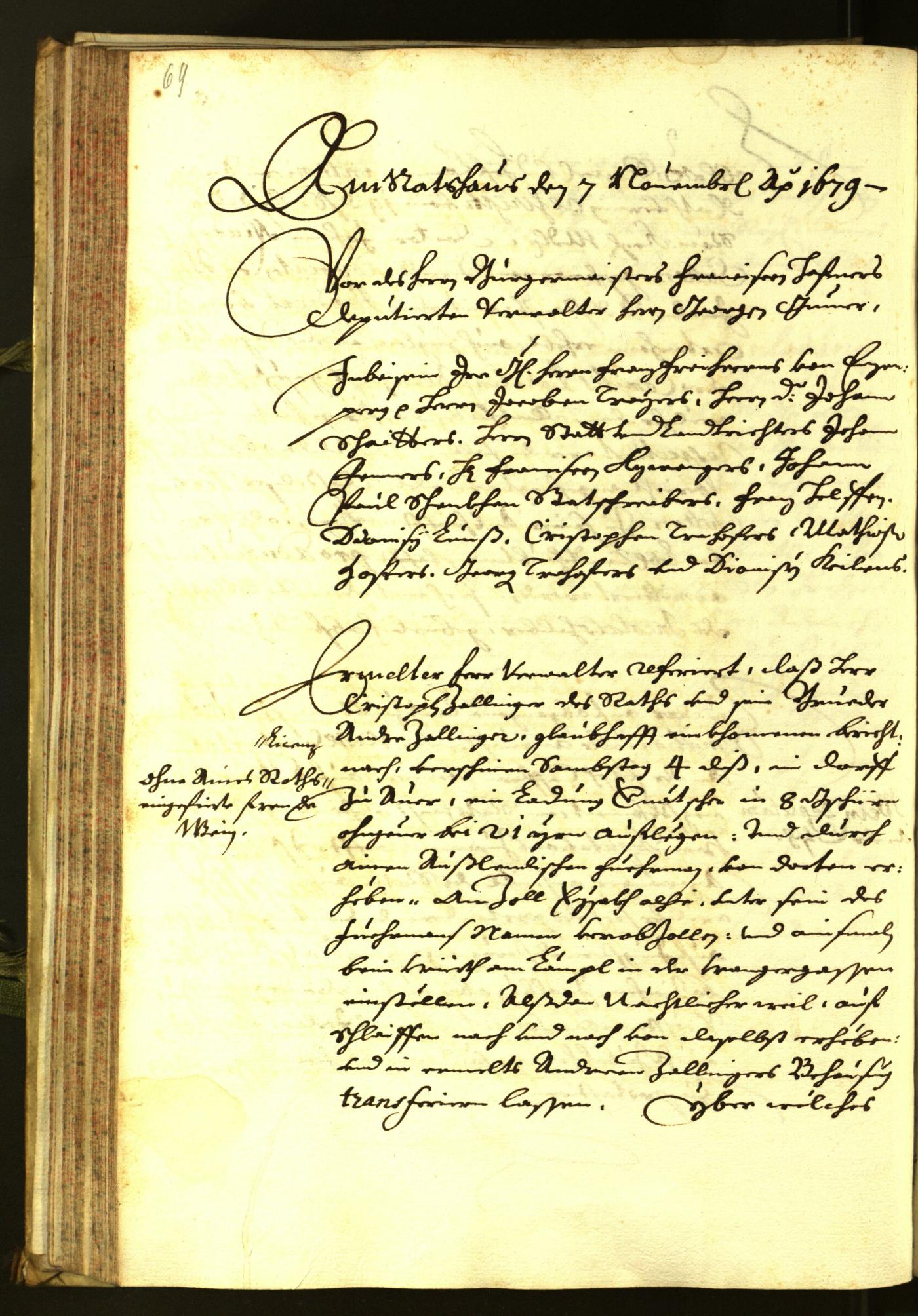 Civic Archives of Bozen-Bolzano - BOhisto Minutes of the council 1679 