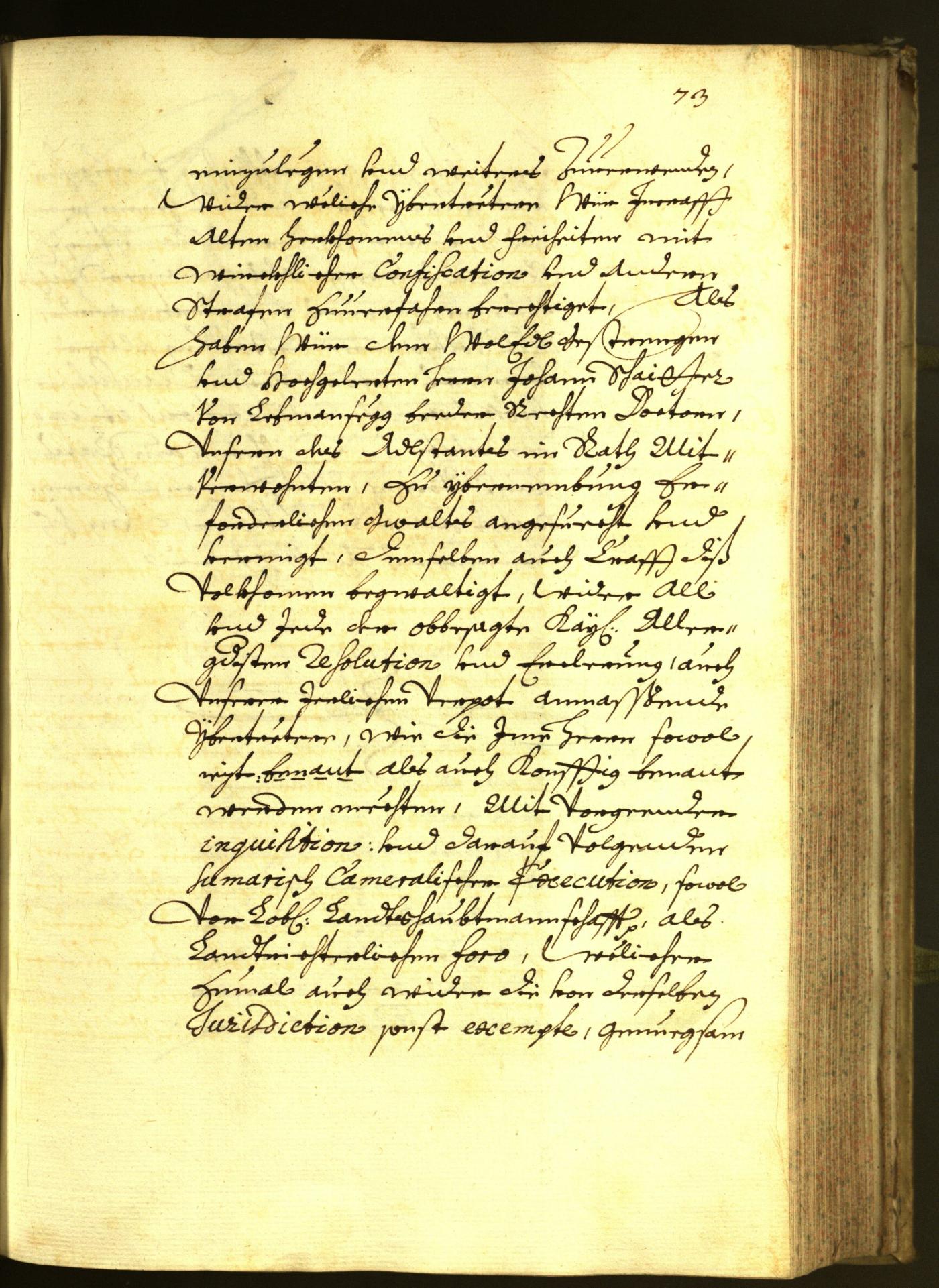 Stadtarchiv Bozen - BOhisto Ratsprotokoll 1679 