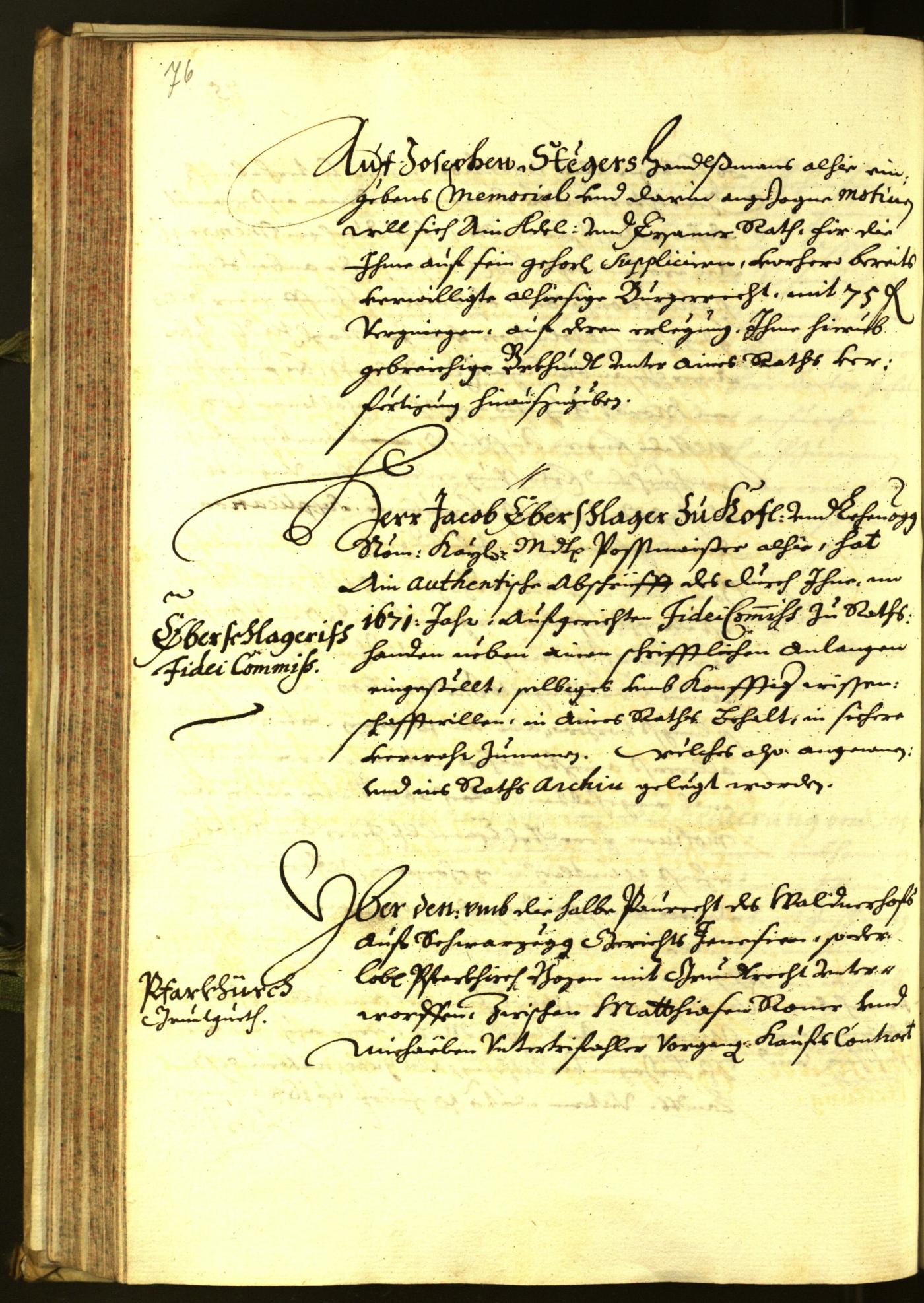 Stadtarchiv Bozen - BOhisto Ratsprotokoll 1679 