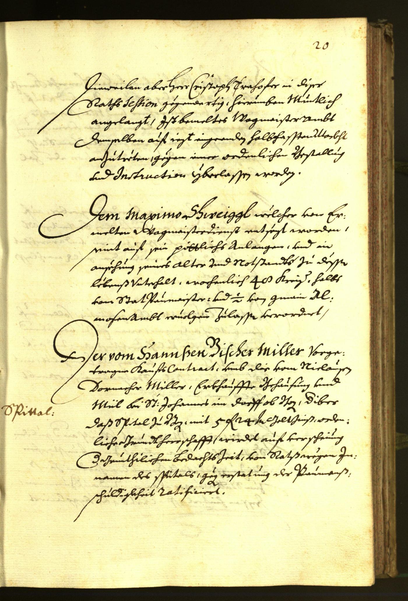 Stadtarchiv Bozen - BOhisto Ratsprotokoll 1679 