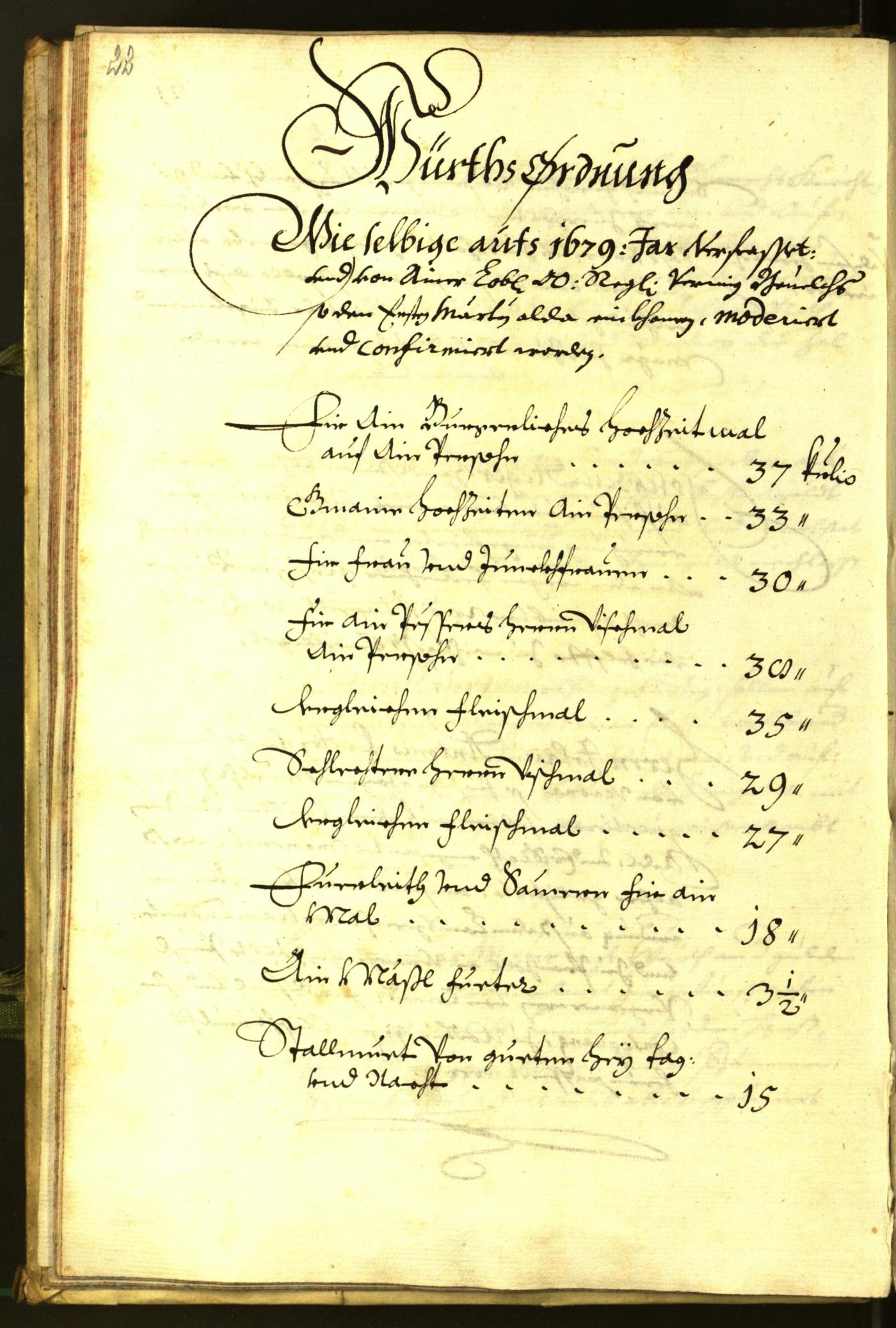 Stadtarchiv Bozen - BOhisto Ratsprotokoll 1679 