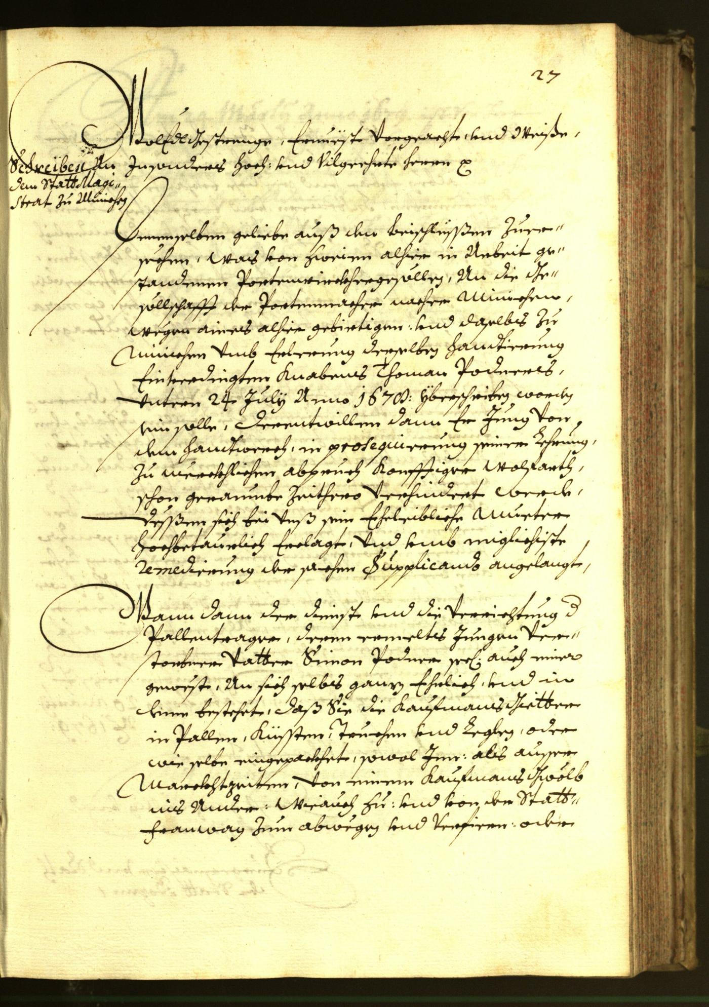 Archivio Storico della Città di Bolzano - BOhisto protocollo consiliare 1679 