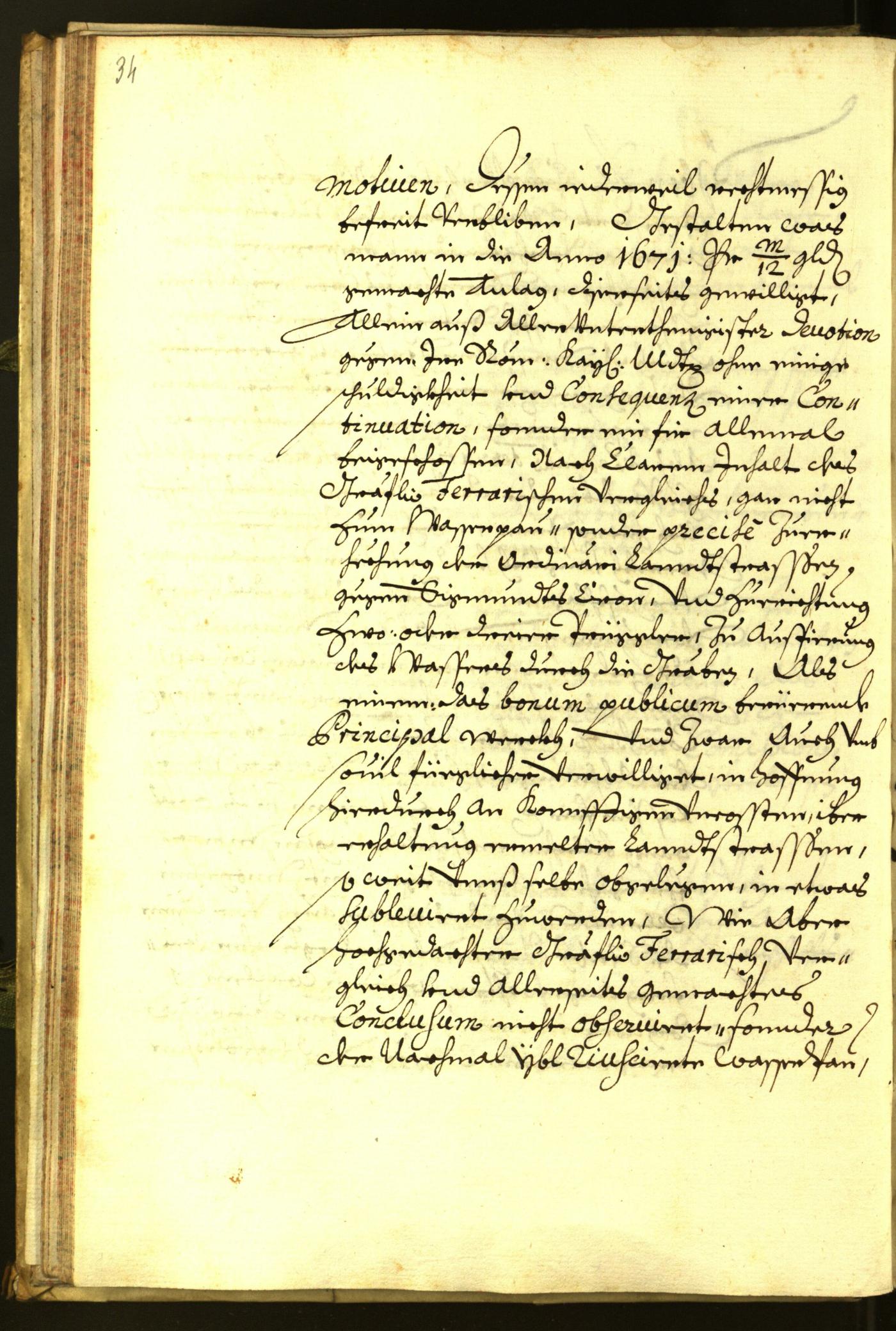 Stadtarchiv Bozen - BOhisto Ratsprotokoll 1679 