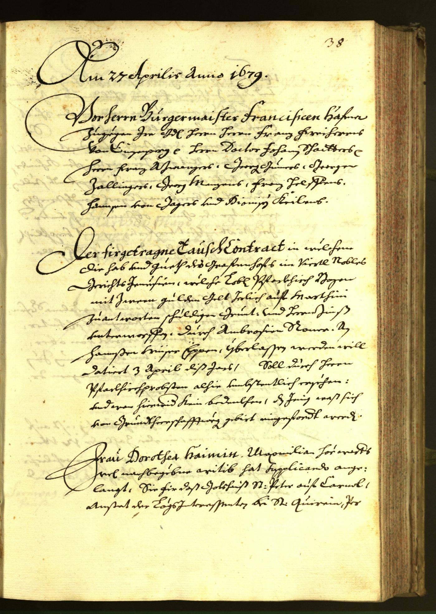 Civic Archives of Bozen-Bolzano - BOhisto Minutes of the council 1679 