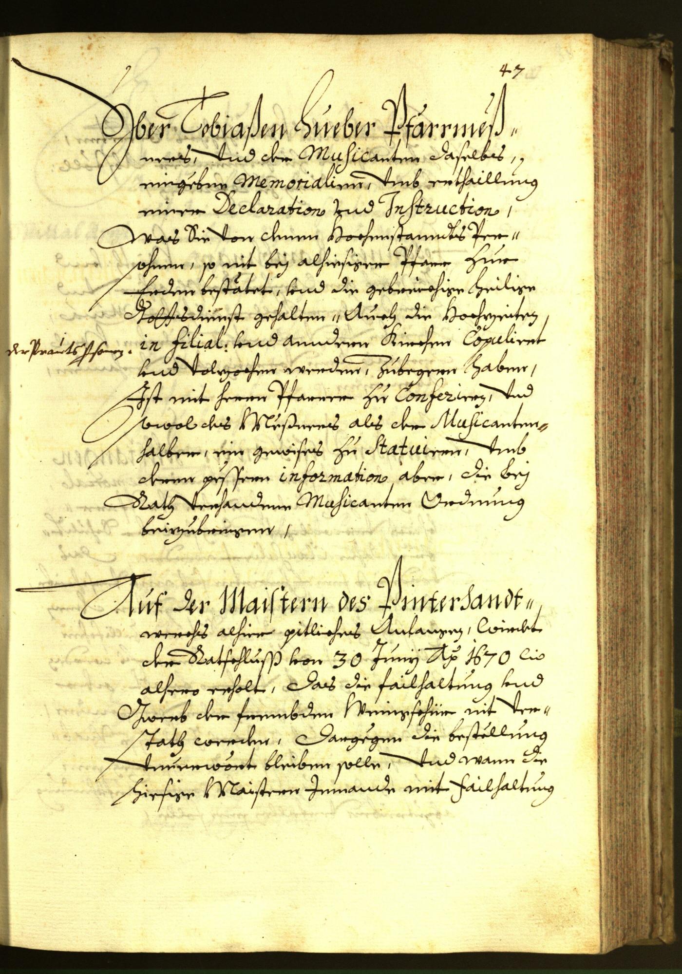 Stadtarchiv Bozen - BOhisto Ratsprotokoll 1679 