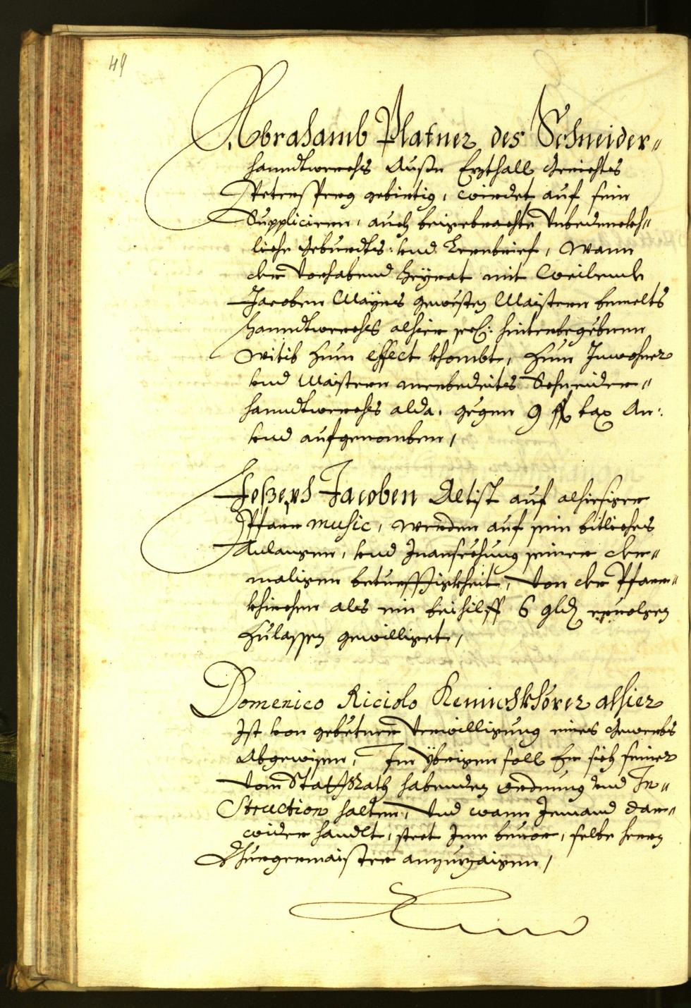 Stadtarchiv Bozen - BOhisto Ratsprotokoll 1679 