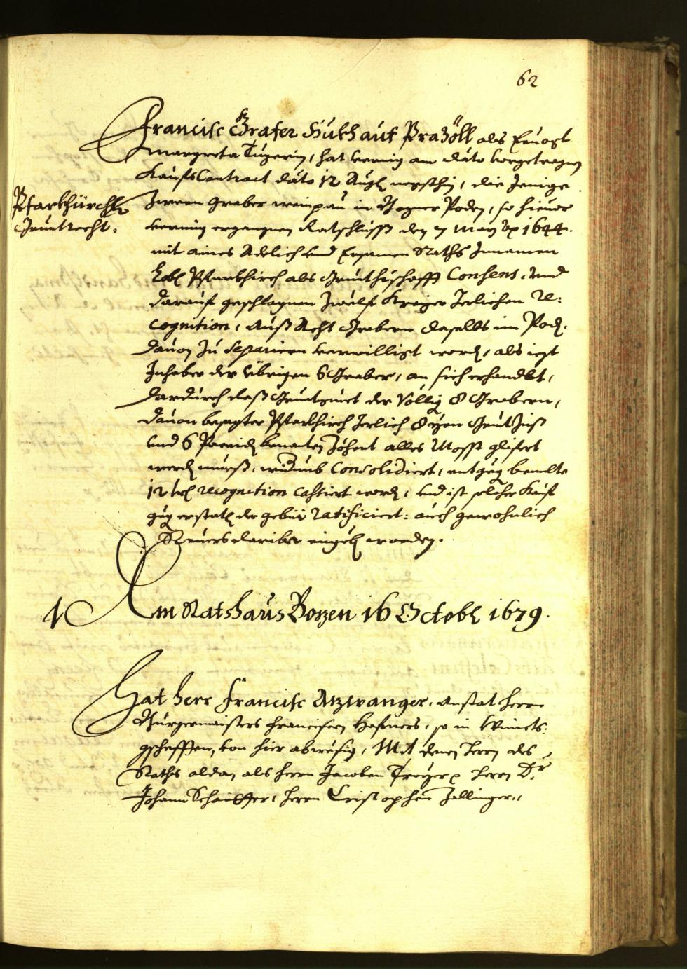 Civic Archives of Bozen-Bolzano - BOhisto Minutes of the council 1679 