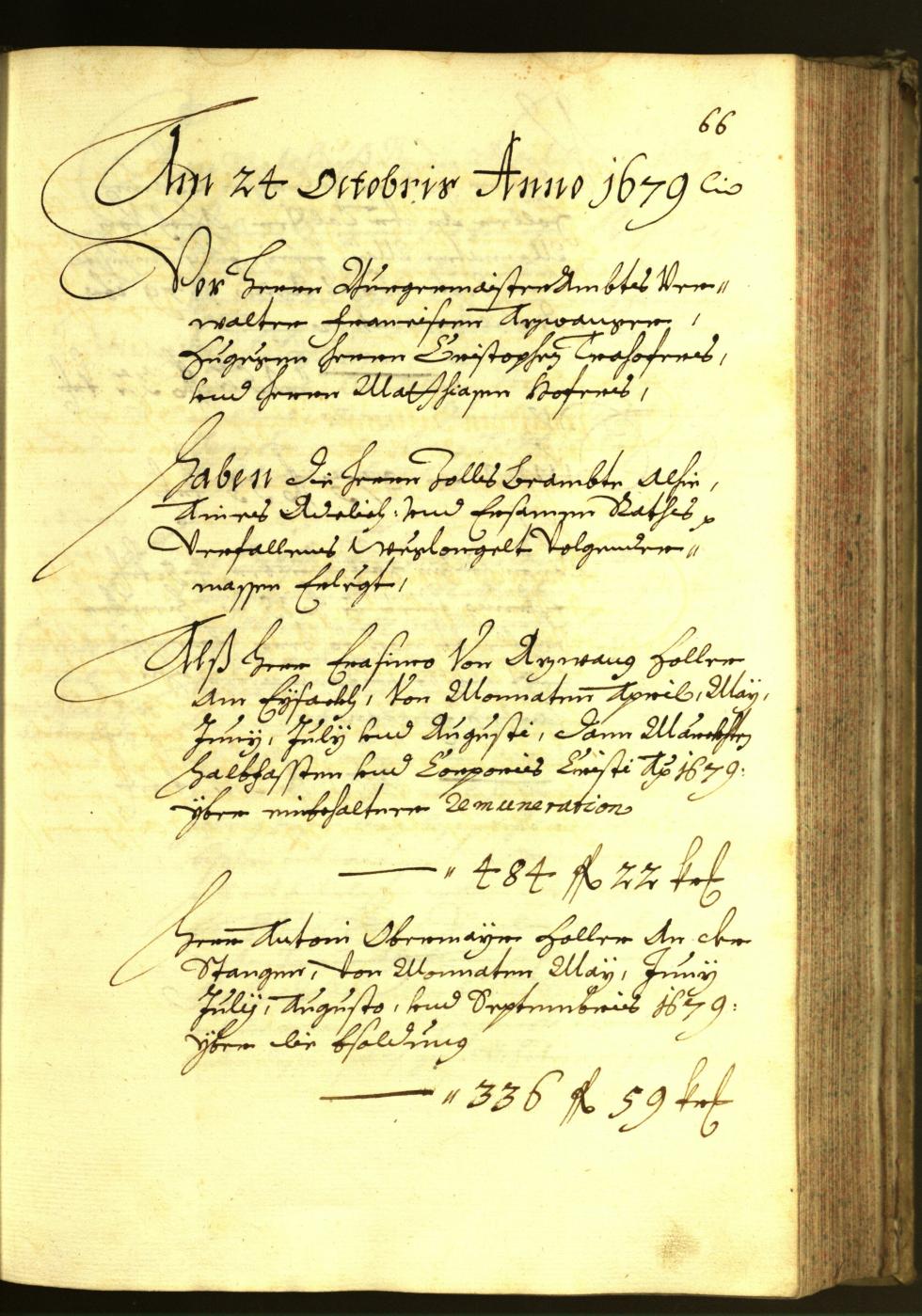 Stadtarchiv Bozen - BOhisto Ratsprotokoll 1679 