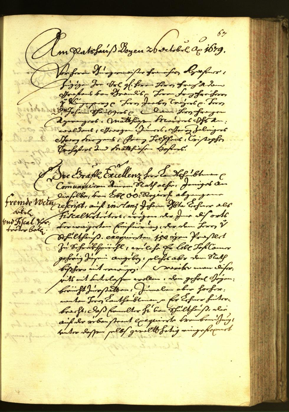 Civic Archives of Bozen-Bolzano - BOhisto Minutes of the council 1679 