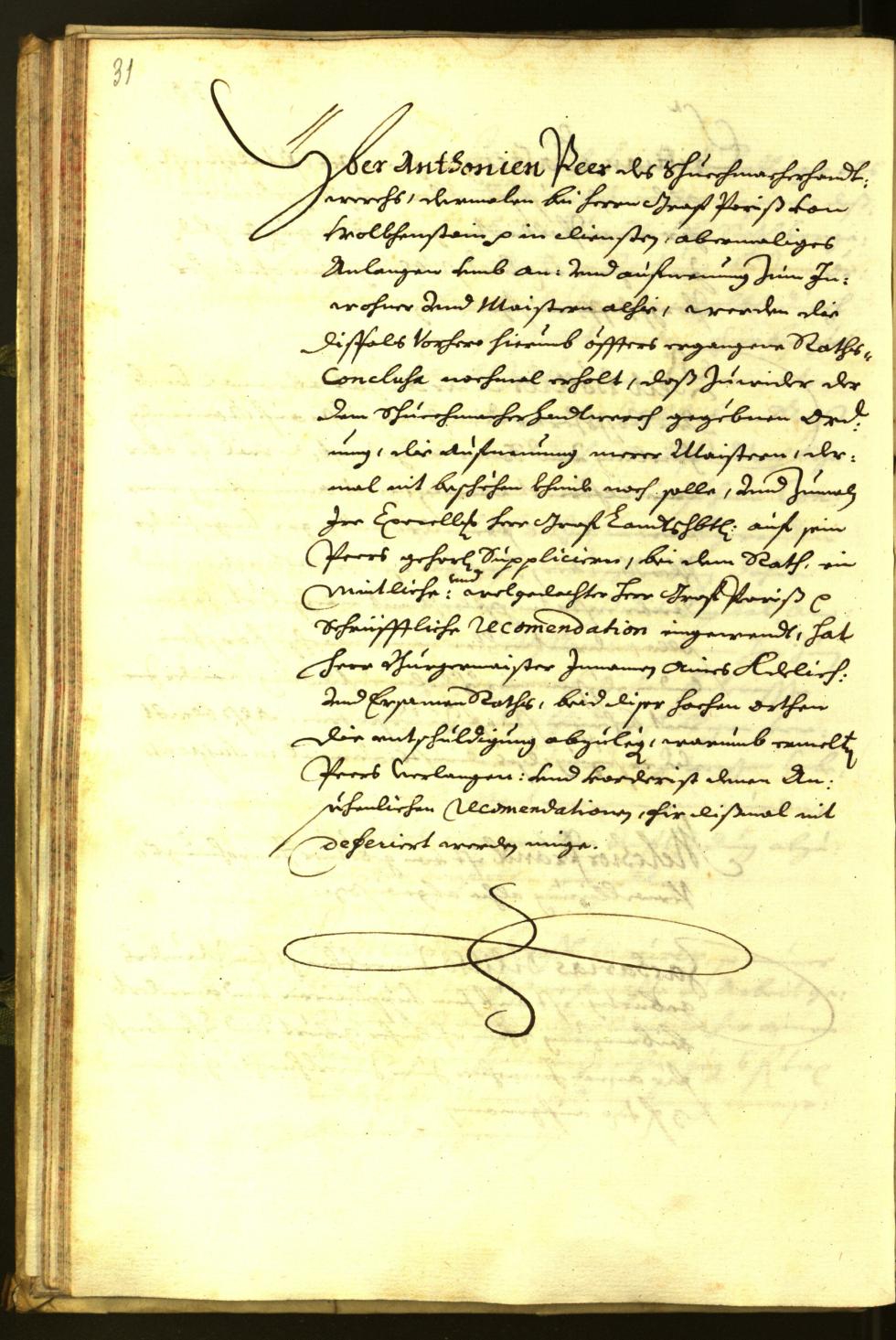 Stadtarchiv Bozen - BOhisto Ratsprotokoll 1679 