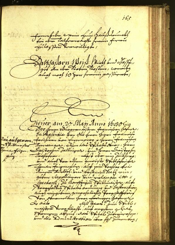 Stadtarchiv Bozen - BOhisto Ratsprotokoll 1680 