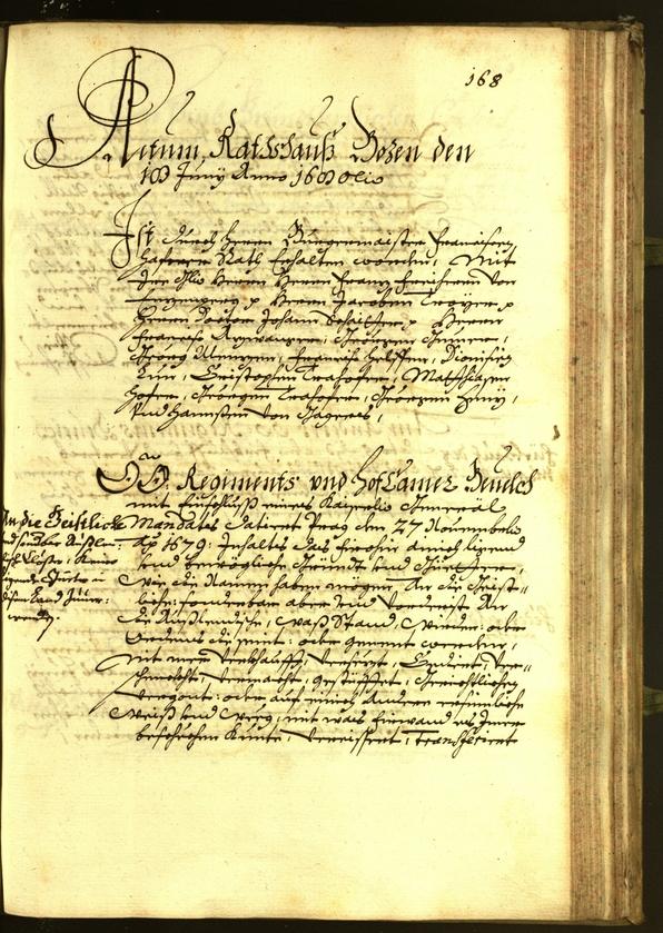 Civic Archives of Bozen-Bolzano - BOhisto Minutes of the council 1680 