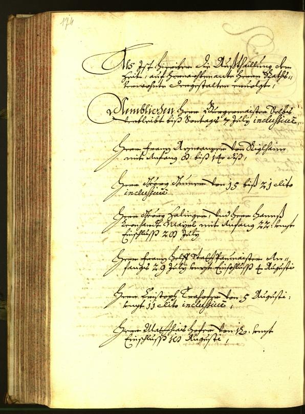 Stadtarchiv Bozen - BOhisto Ratsprotokoll 1680 