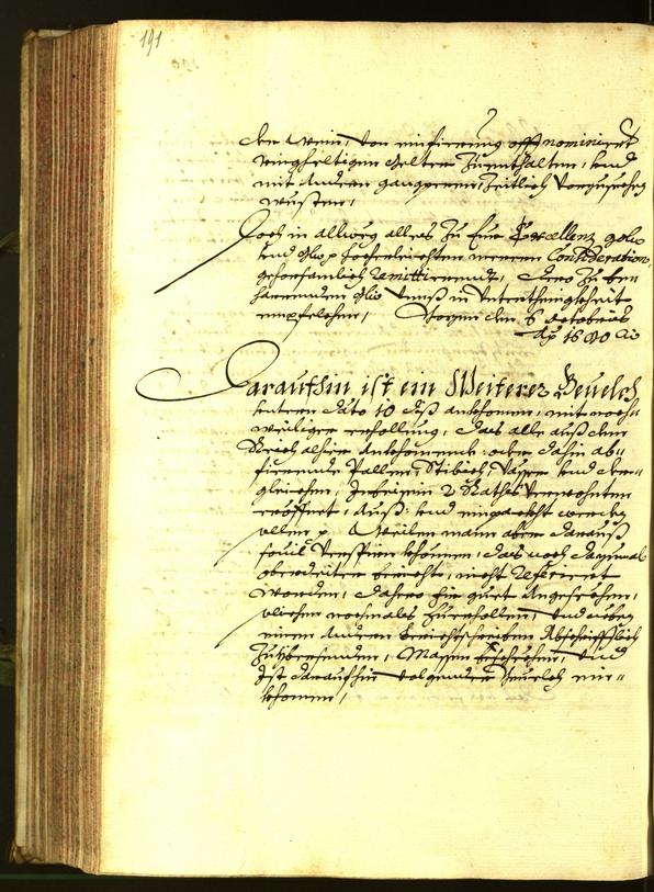 Stadtarchiv Bozen - BOhisto Ratsprotokoll 1680 