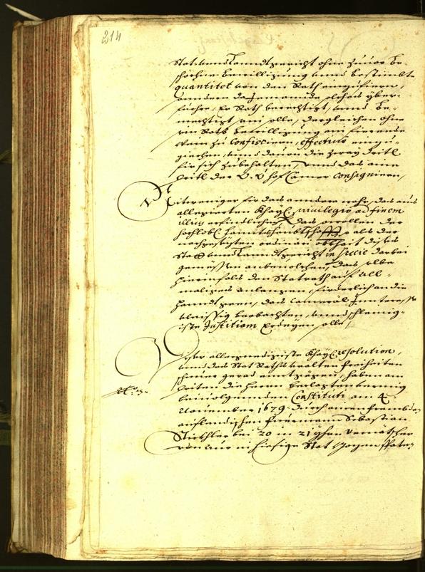 Stadtarchiv Bozen - BOhisto Ratsprotokoll 1680 