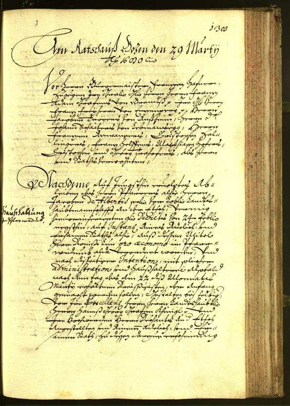 Archivio Storico della Città di Bolzano - BOhisto protocollo consiliare 1680 