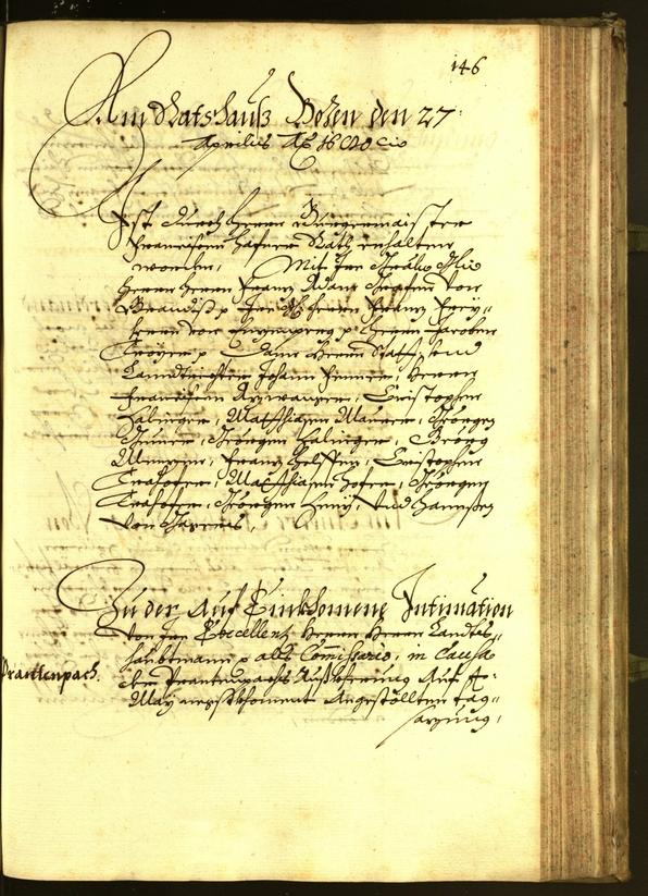 Stadtarchiv Bozen - BOhisto Ratsprotokoll 1680 