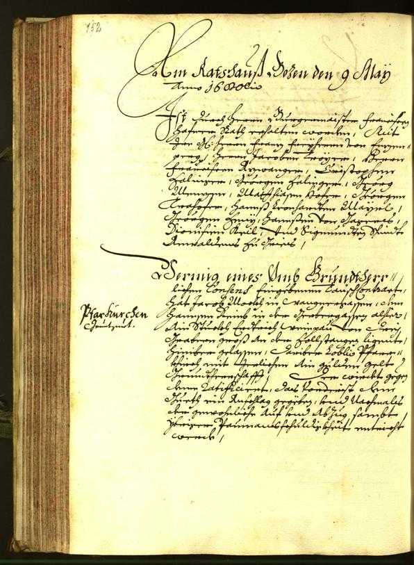 Stadtarchiv Bozen - BOhisto Ratsprotokoll 1680 