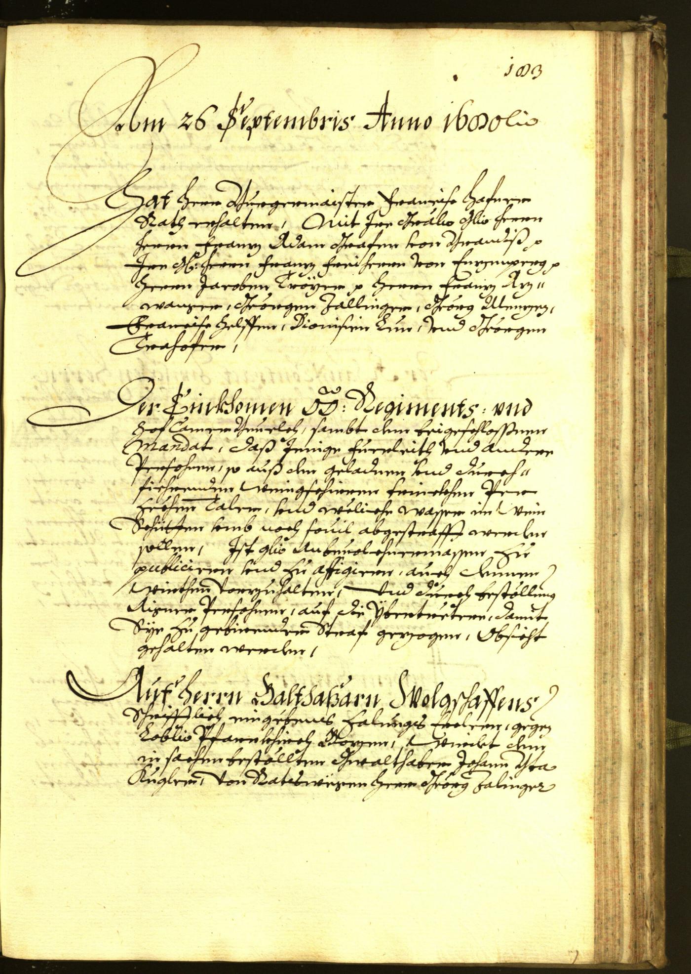 Stadtarchiv Bozen - BOhisto Ratsprotokoll 1680 