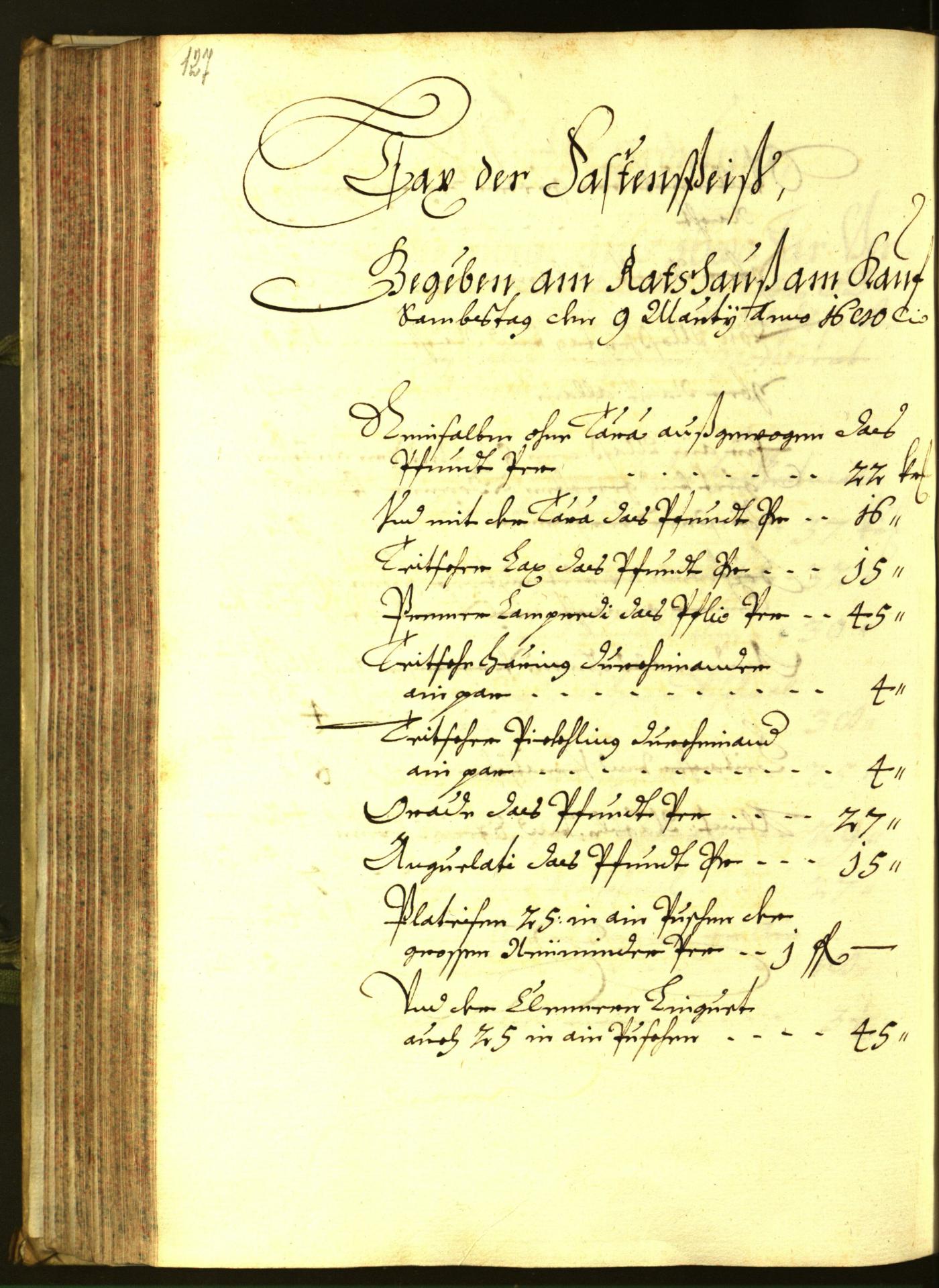 Stadtarchiv Bozen - BOhisto Ratsprotokoll 1680 