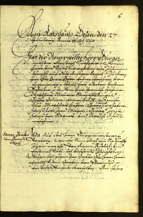 Stadtarchiv Bozen - BOhisto Ratsprotokoll 1681 