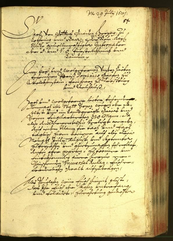 Stadtarchiv Bozen - BOhisto Ratsprotokoll 1681 