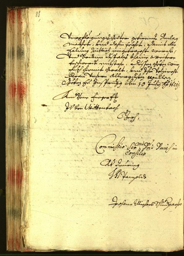 Stadtarchiv Bozen - BOhisto Ratsprotokoll 1681 