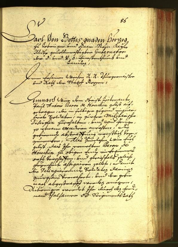 Stadtarchiv Bozen - BOhisto Ratsprotokoll 1681 