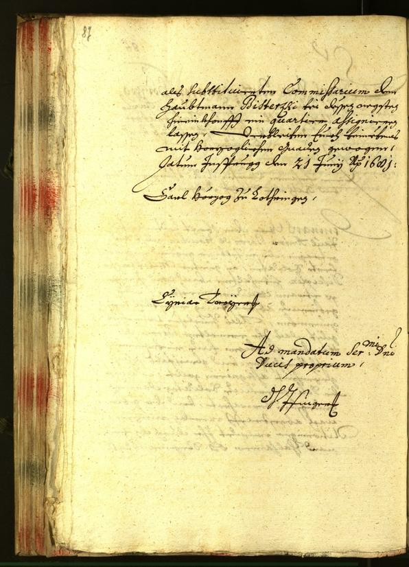 Stadtarchiv Bozen - BOhisto Ratsprotokoll 1681 