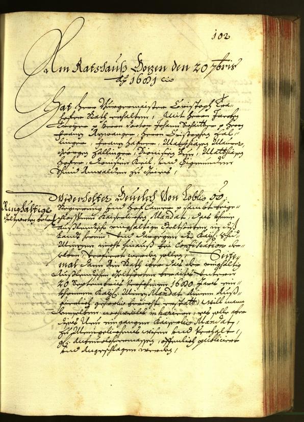 Civic Archives of Bozen-Bolzano - BOhisto Minutes of the council 1681 