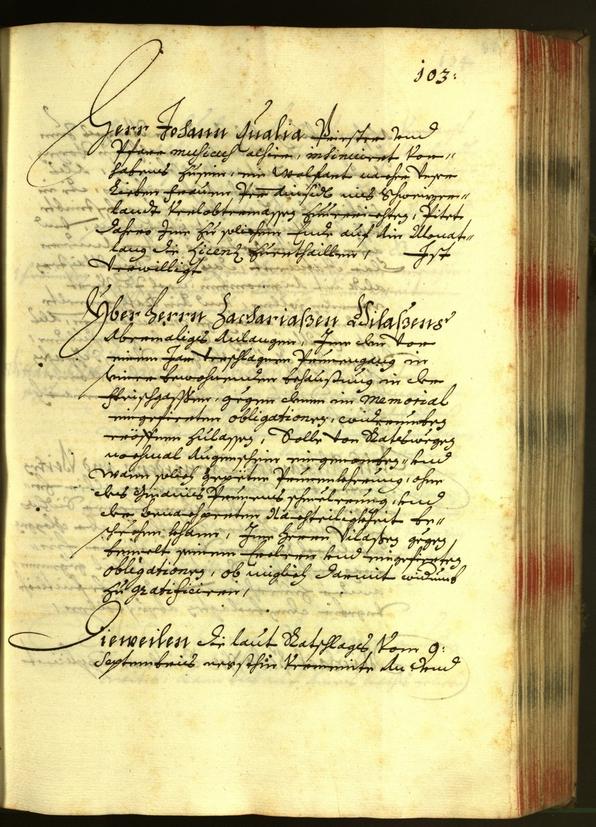 Stadtarchiv Bozen - BOhisto Ratsprotokoll 1681 