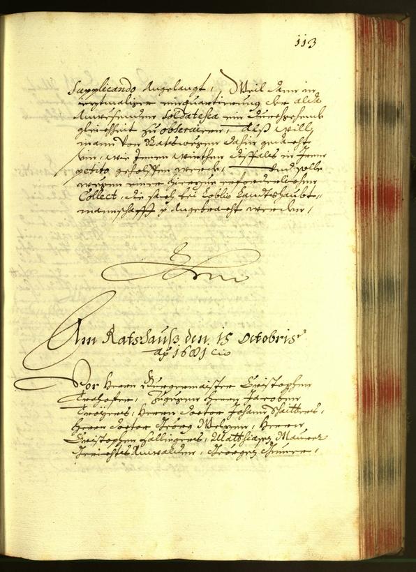 Stadtarchiv Bozen - BOhisto Ratsprotokoll 1681 