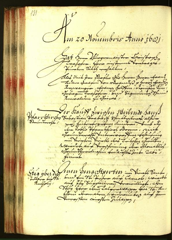 Stadtarchiv Bozen - BOhisto Ratsprotokoll 1681 