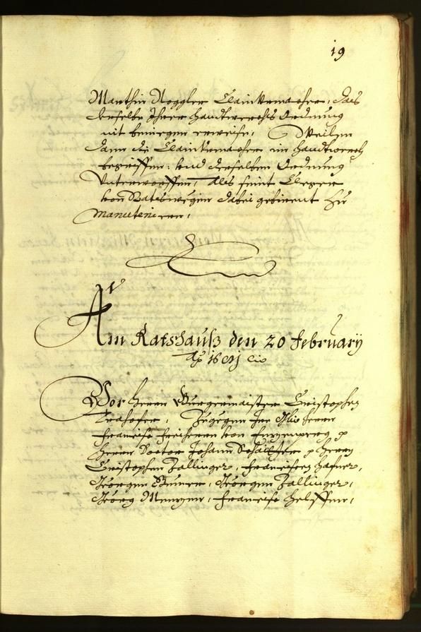 Stadtarchiv Bozen - BOhisto Ratsprotokoll 1681 