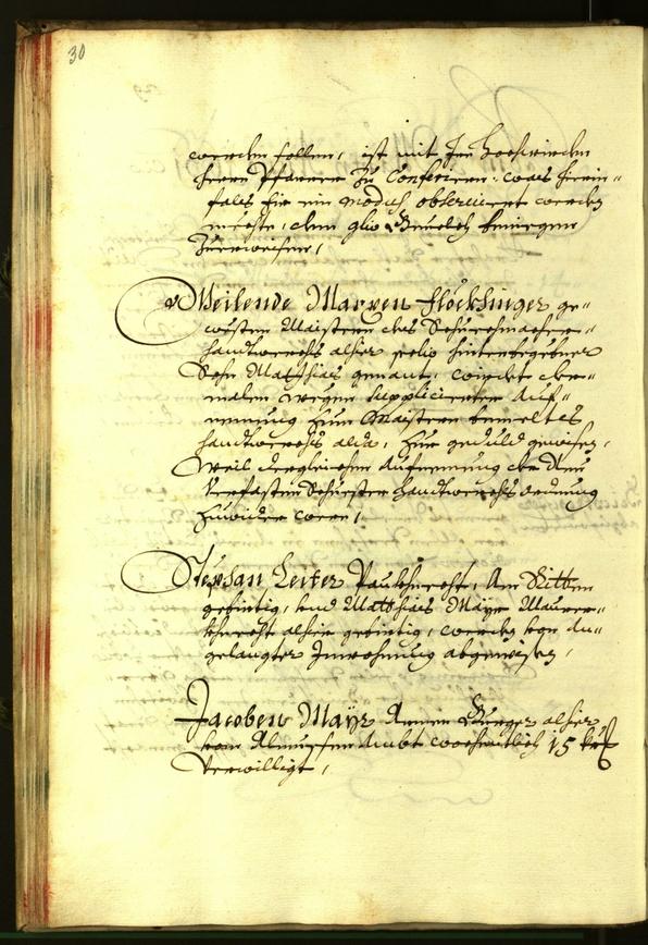 Stadtarchiv Bozen - BOhisto Ratsprotokoll 1681 