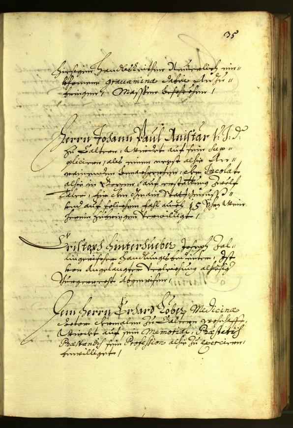 Stadtarchiv Bozen - BOhisto Ratsprotokoll 1681 