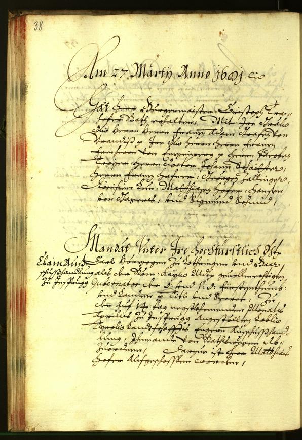 Stadtarchiv Bozen - BOhisto Ratsprotokoll 1681 