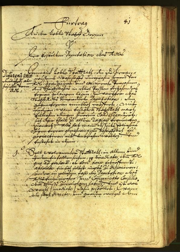 Stadtarchiv Bozen - BOhisto Ratsprotokoll 1681 