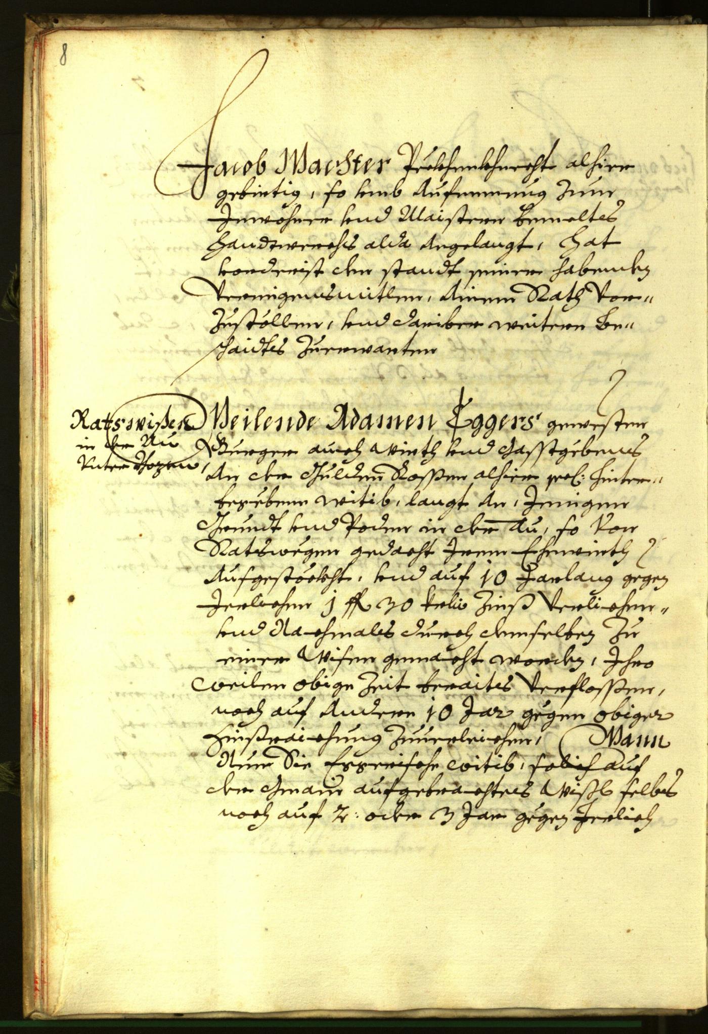 Stadtarchiv Bozen - BOhisto Ratsprotokoll 1681 