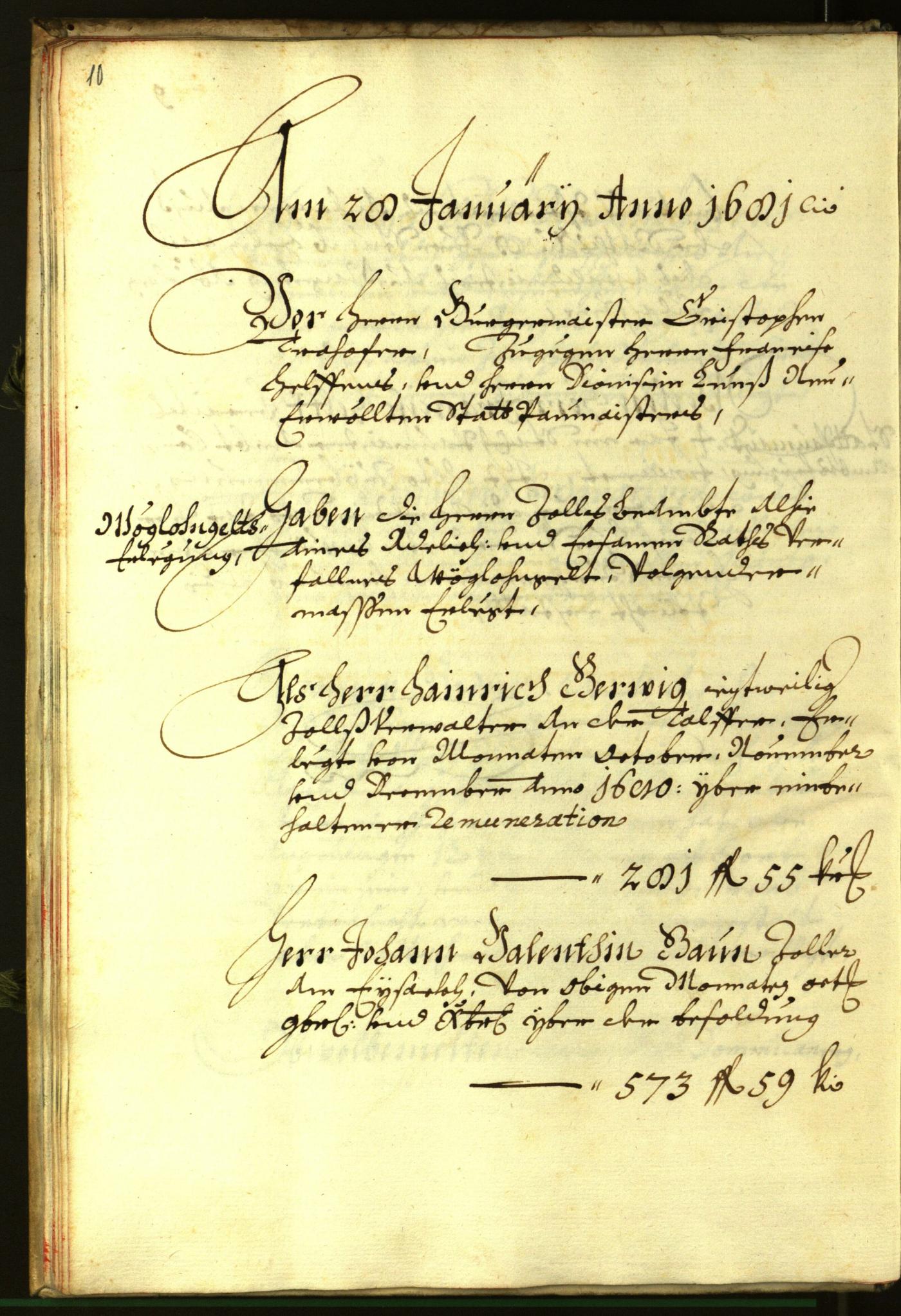 Stadtarchiv Bozen - BOhisto Ratsprotokoll 1681 