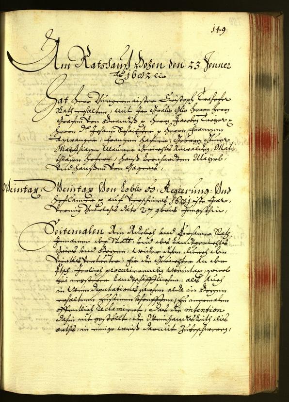 Civic Archives of Bozen-Bolzano - BOhisto Minutes of the council 1682 