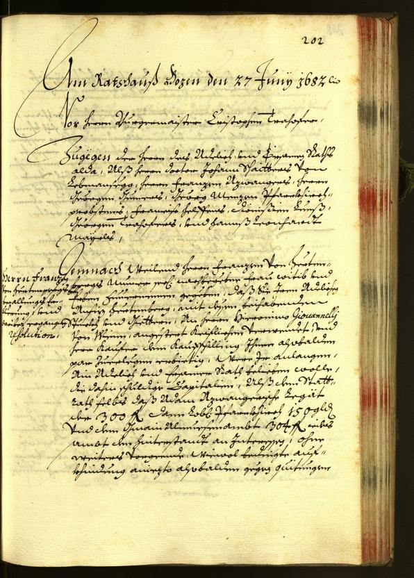 Civic Archives of Bozen-Bolzano - BOhisto Minutes of the council 1682 