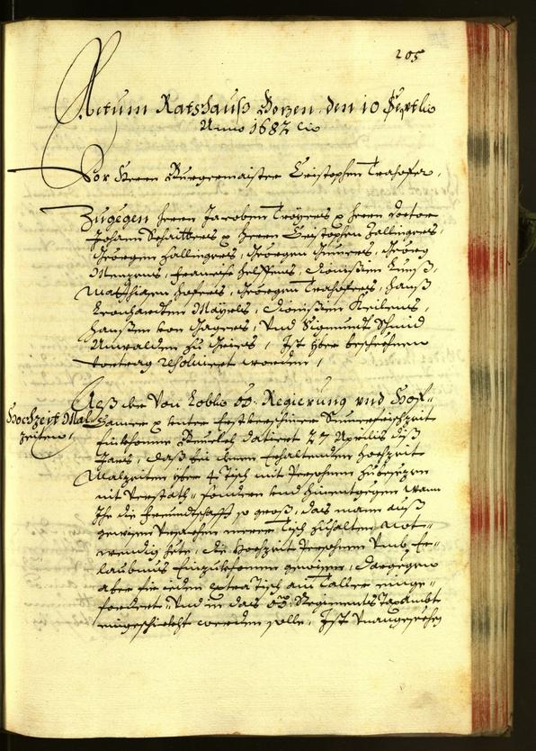 Archivio Storico della Città di Bolzano - BOhisto protocollo consiliare 1682 