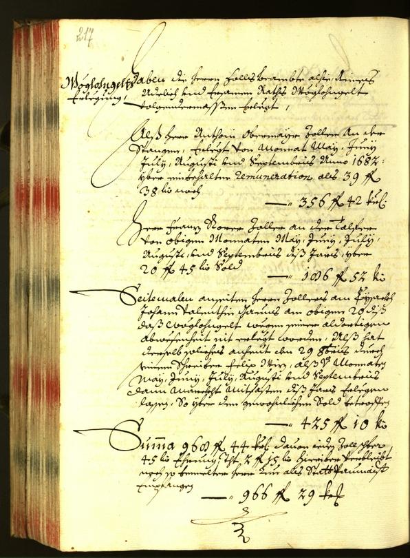 Stadtarchiv Bozen - BOhisto Ratsprotokoll 1682 