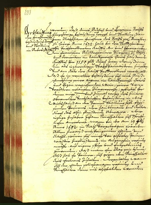 Stadtarchiv Bozen - BOhisto Ratsprotokoll 1682 