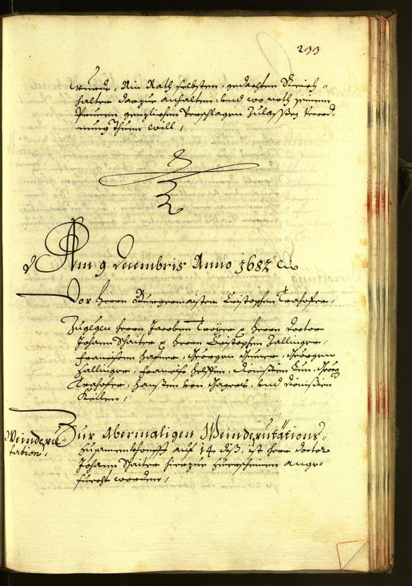 Stadtarchiv Bozen - BOhisto Ratsprotokoll 1682 