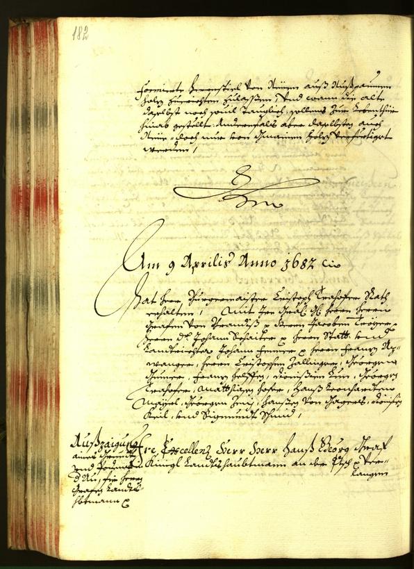 Stadtarchiv Bozen - BOhisto Ratsprotokoll 1682 