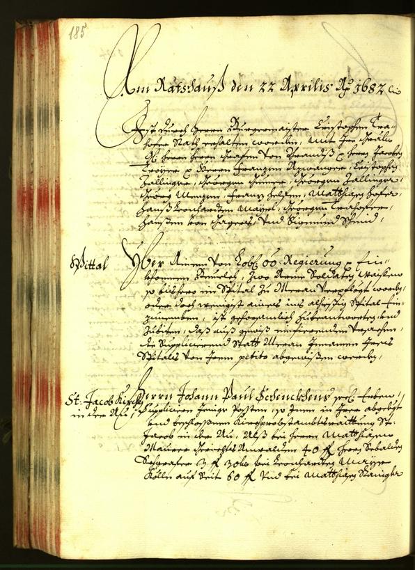 Archivio Storico della Città di Bolzano - BOhisto protocollo consiliare 1682 