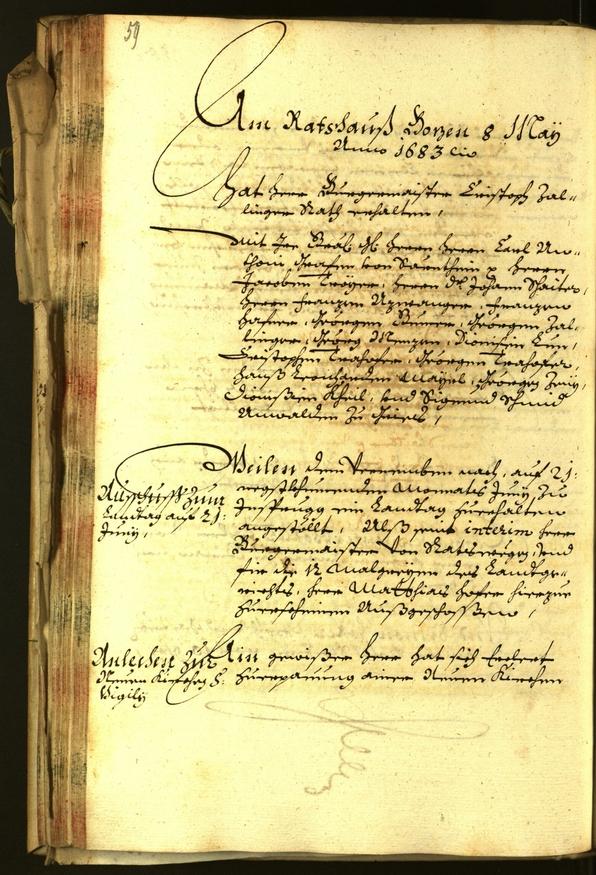 Civic Archives of Bozen-Bolzano - BOhisto Minutes of the council 1683 